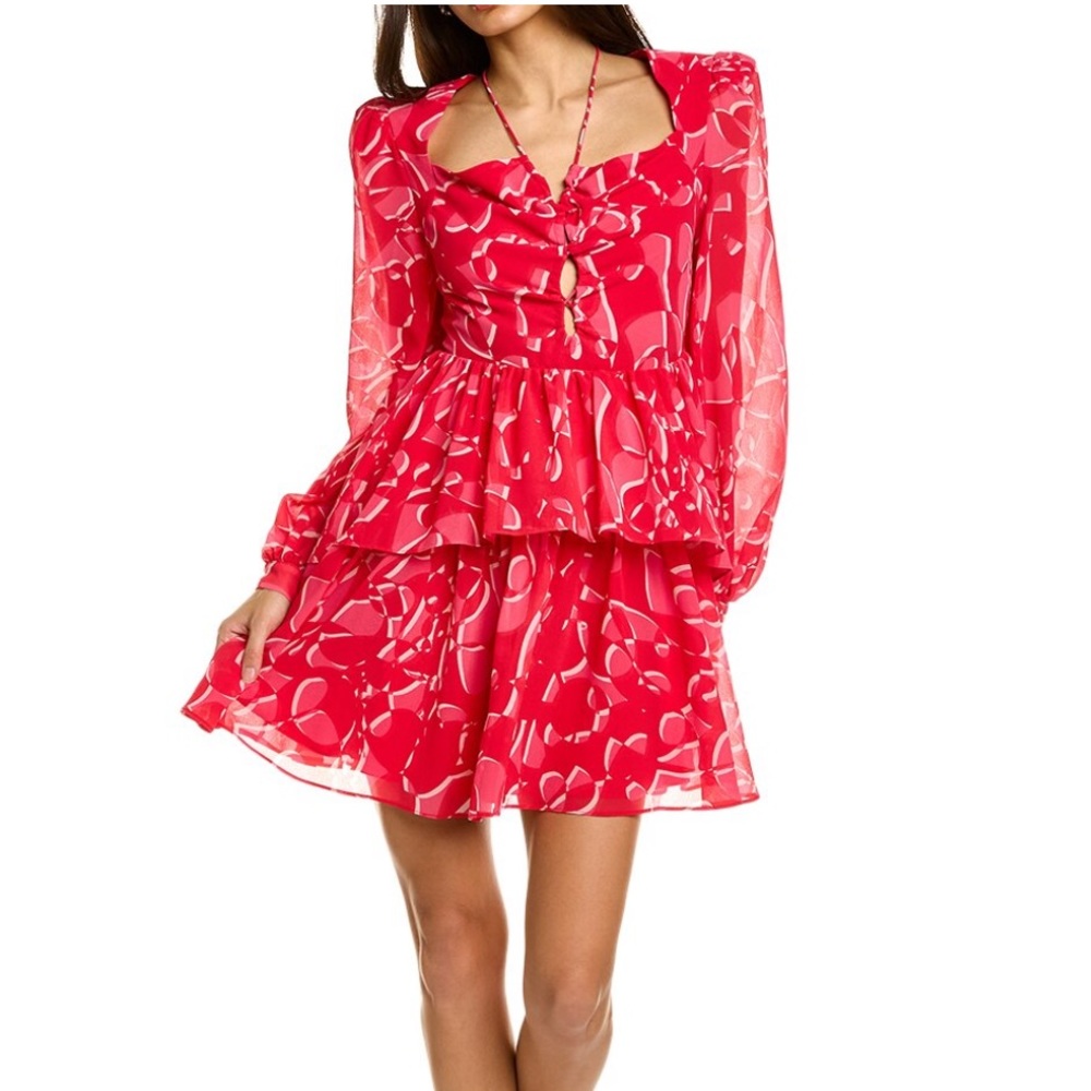 NWT One33 Social Betty Mini Ruffle Dress, Size 2